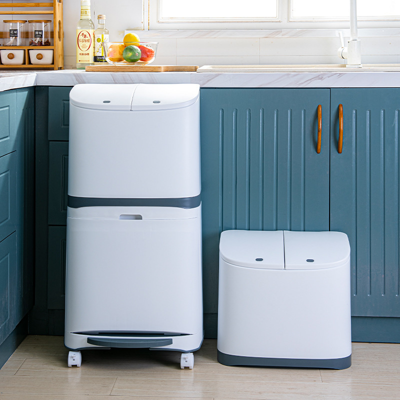 42L two layer new design trash can